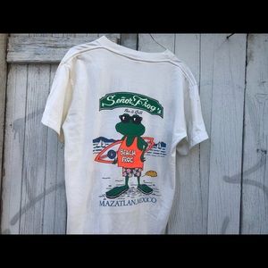 Vtg Single Stitch Senor Frog’s Tee Large